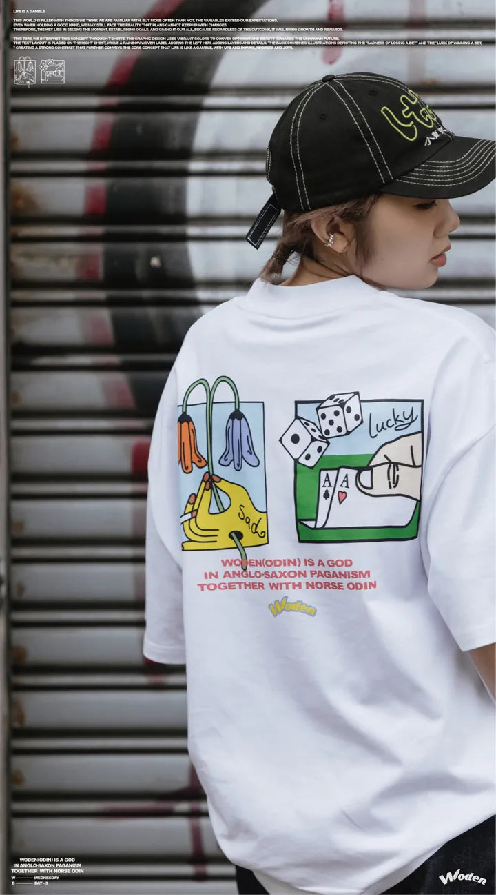 WODEN 2025 Spring & Summer Gamble Font Tee