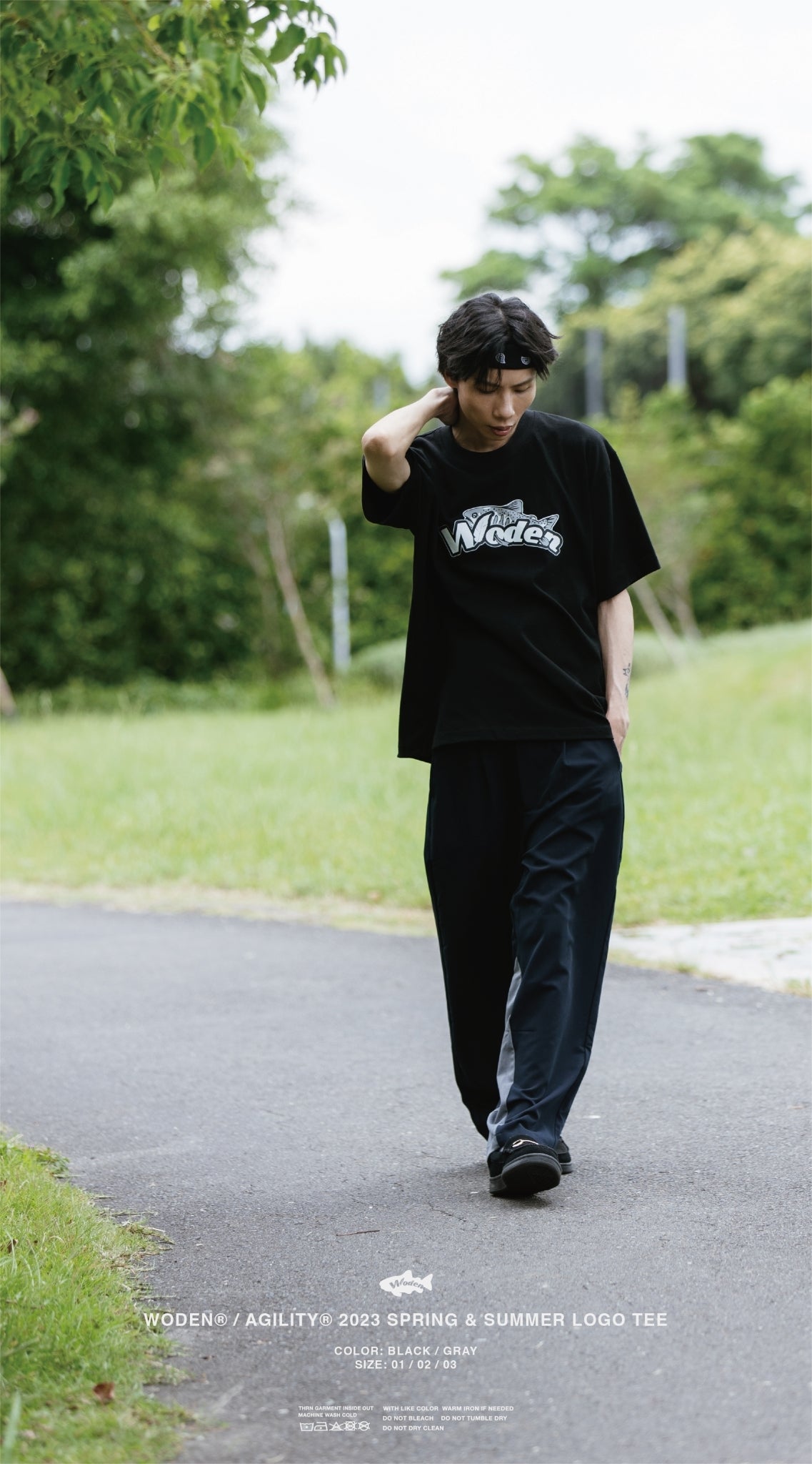 WODEN 23SS 065 WDxJKS Logo Tee 灰