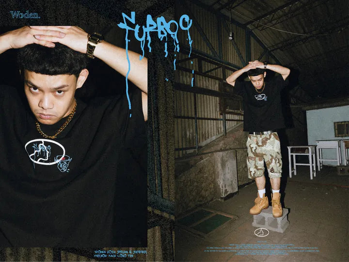 WODEN 2024 Spring & Summer 060 Furbo9 Face LOGO Tee