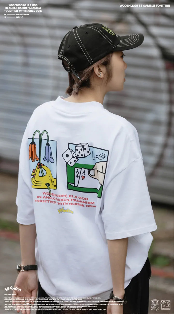 WODEN 2025 Spring & Summer Gamble Font Tee