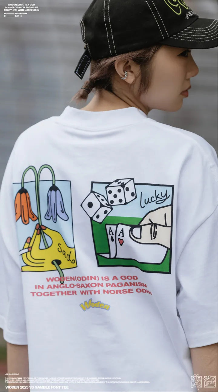 WODEN 2025 Spring & Summer Gamble Font Tee
