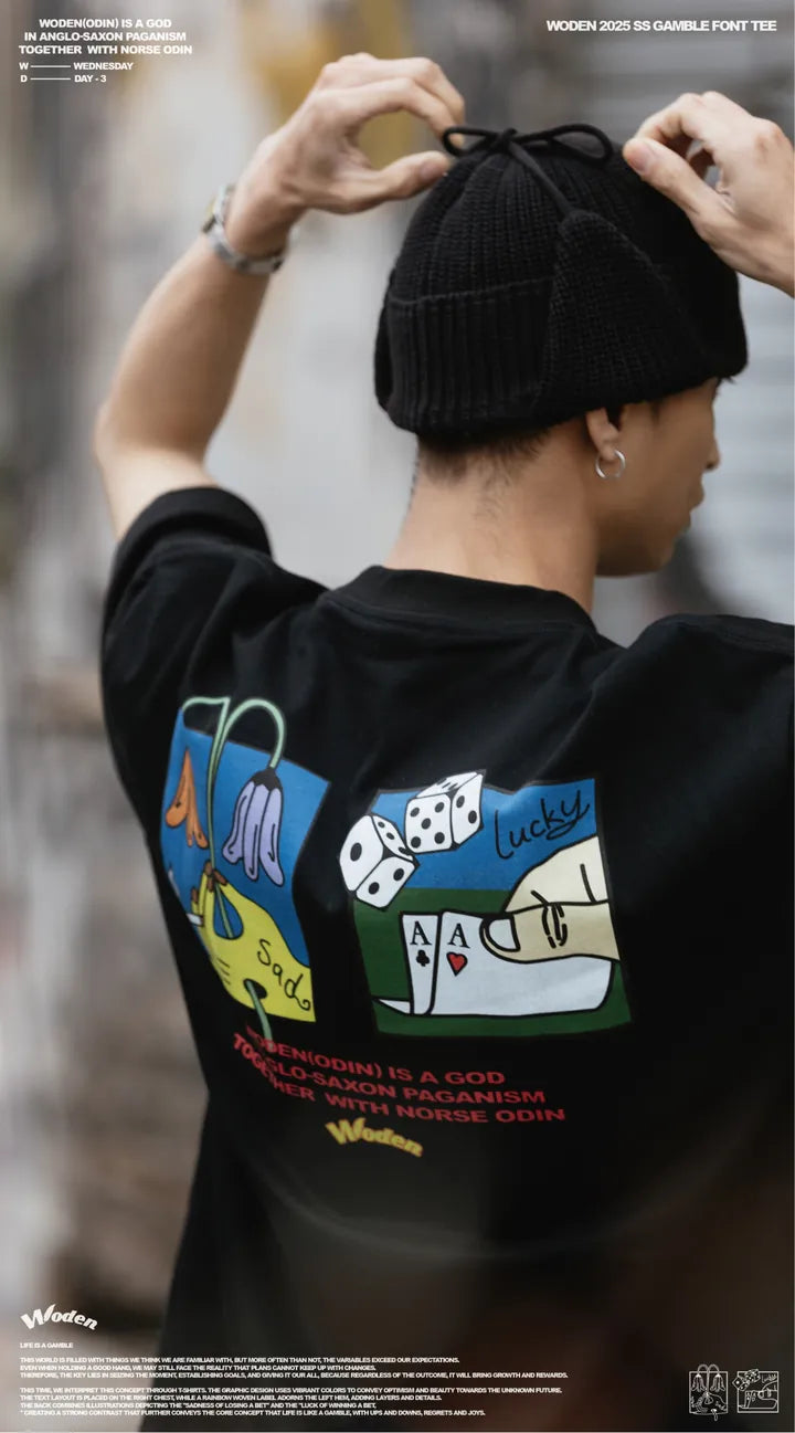 WODEN 2025 Spring & Summer Gamble Font Tee