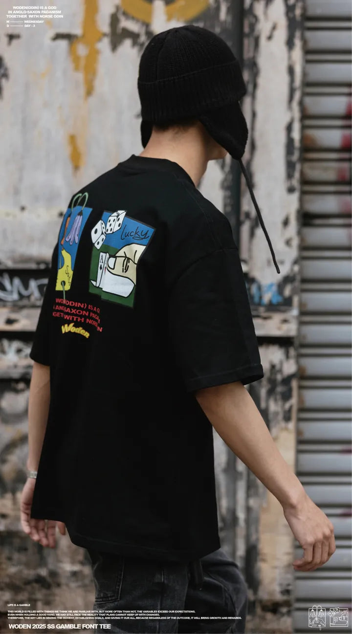 WODEN 2025 Spring & Summer Gamble Font Tee
