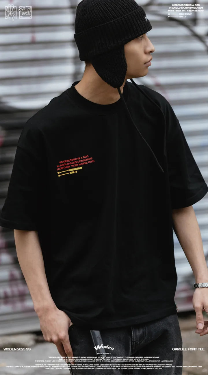 WODEN 2025 Spring & Summer Gamble Font Tee