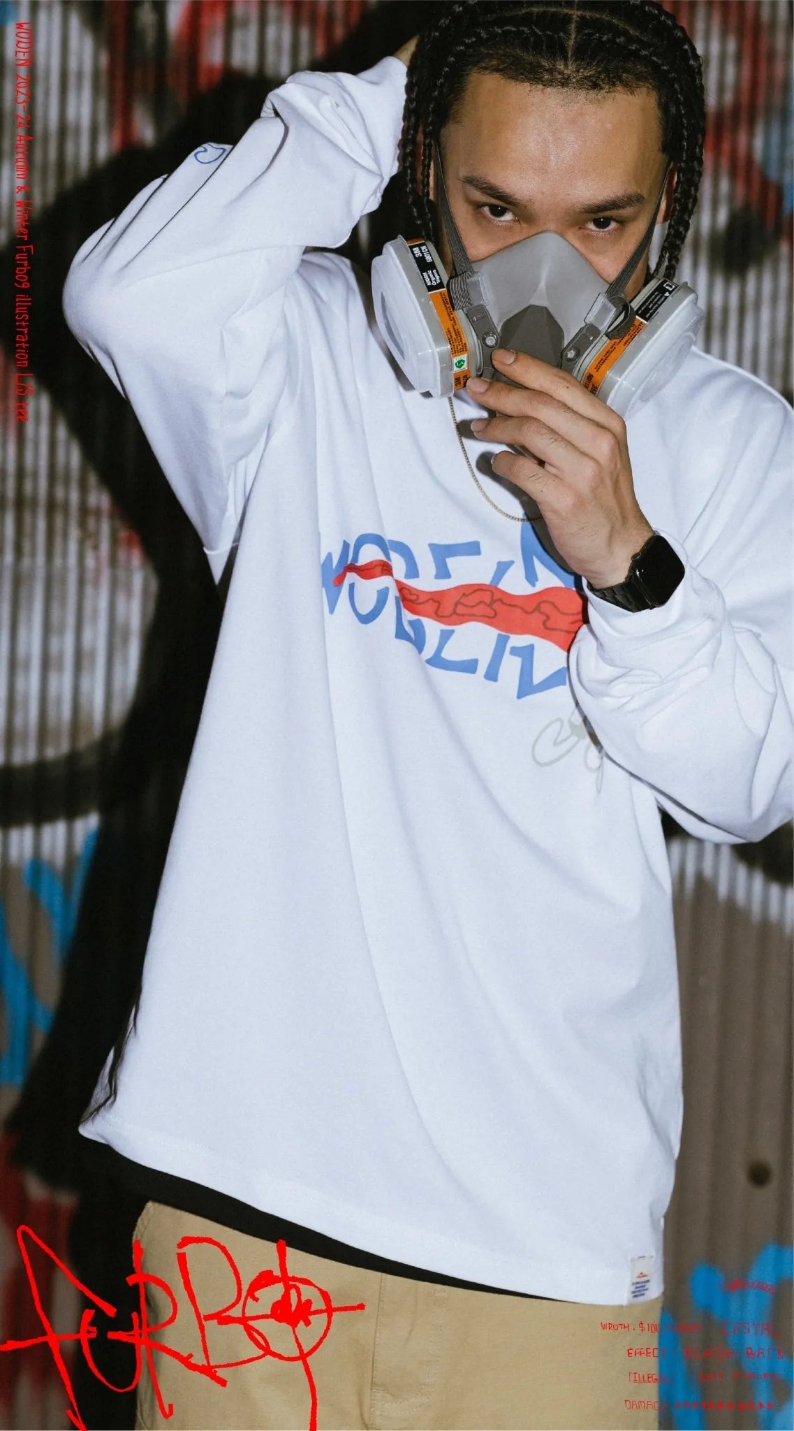 WODEN 2023-24 Autumn & Winter Furbo9 illustration L/S tee