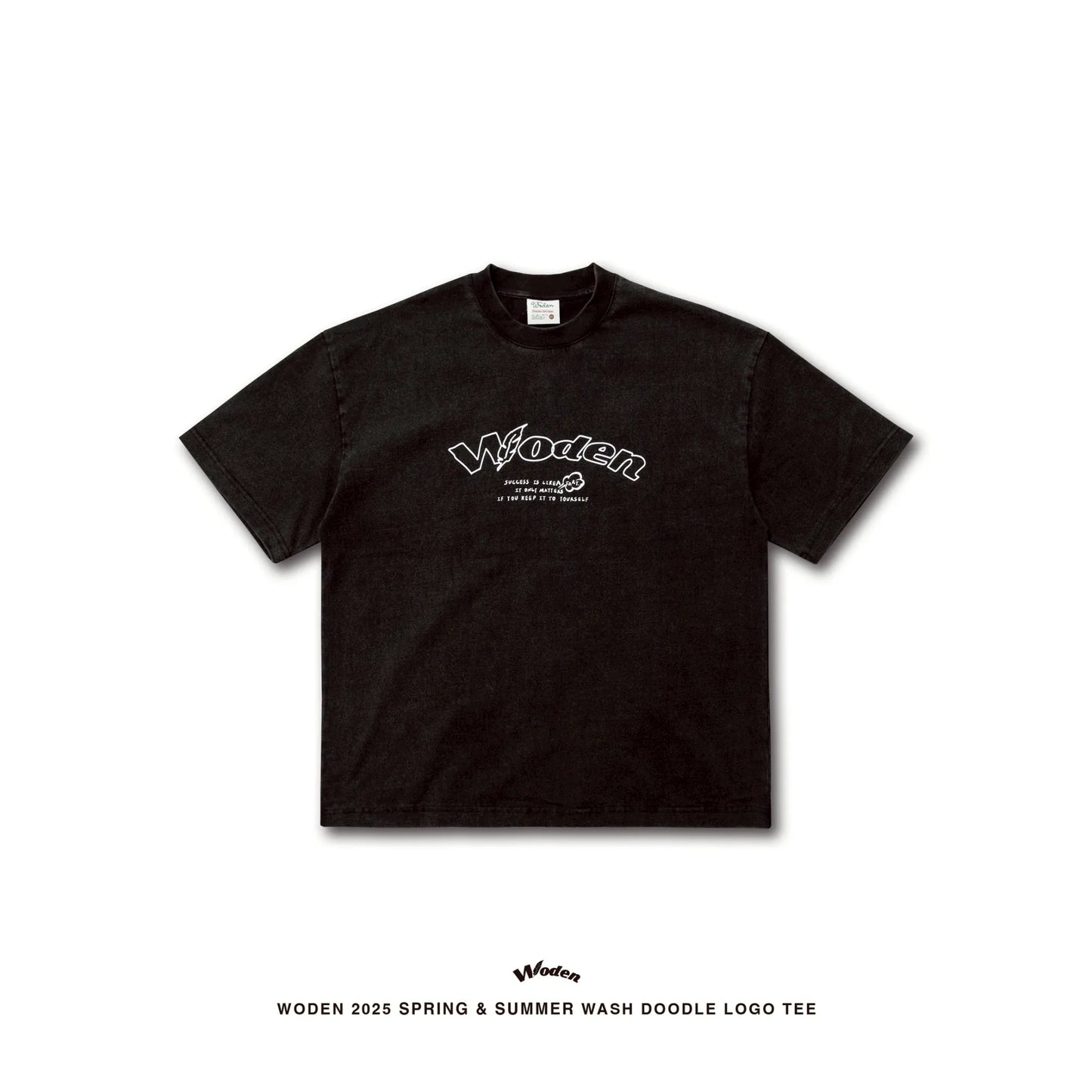 WODEN 2025 Spring & Summer 025 Wash Doodle LOGO Tee