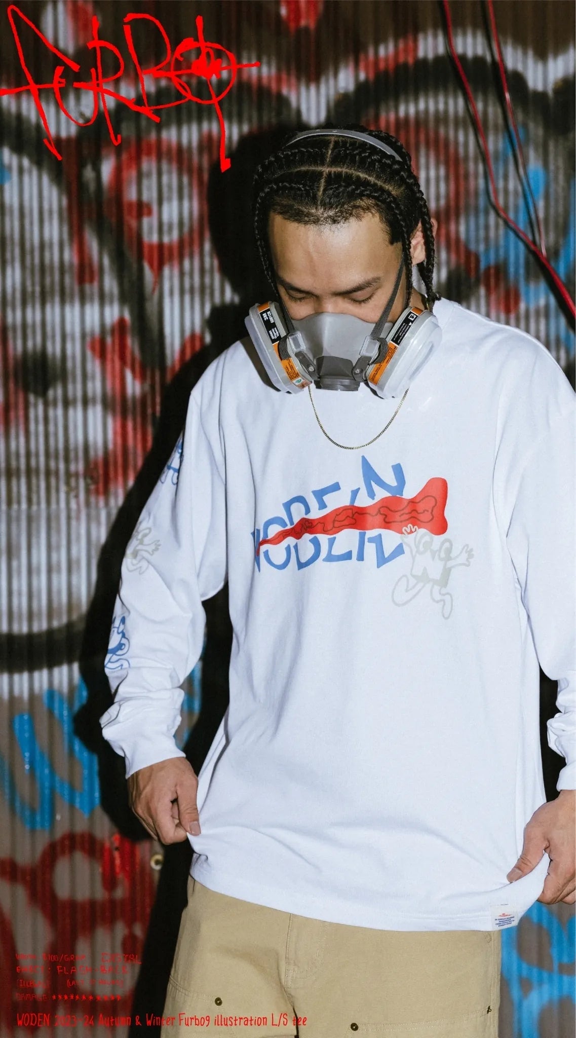 WODEN 2023-24 Autumn & Winter Furbo9 illustration L/S tee