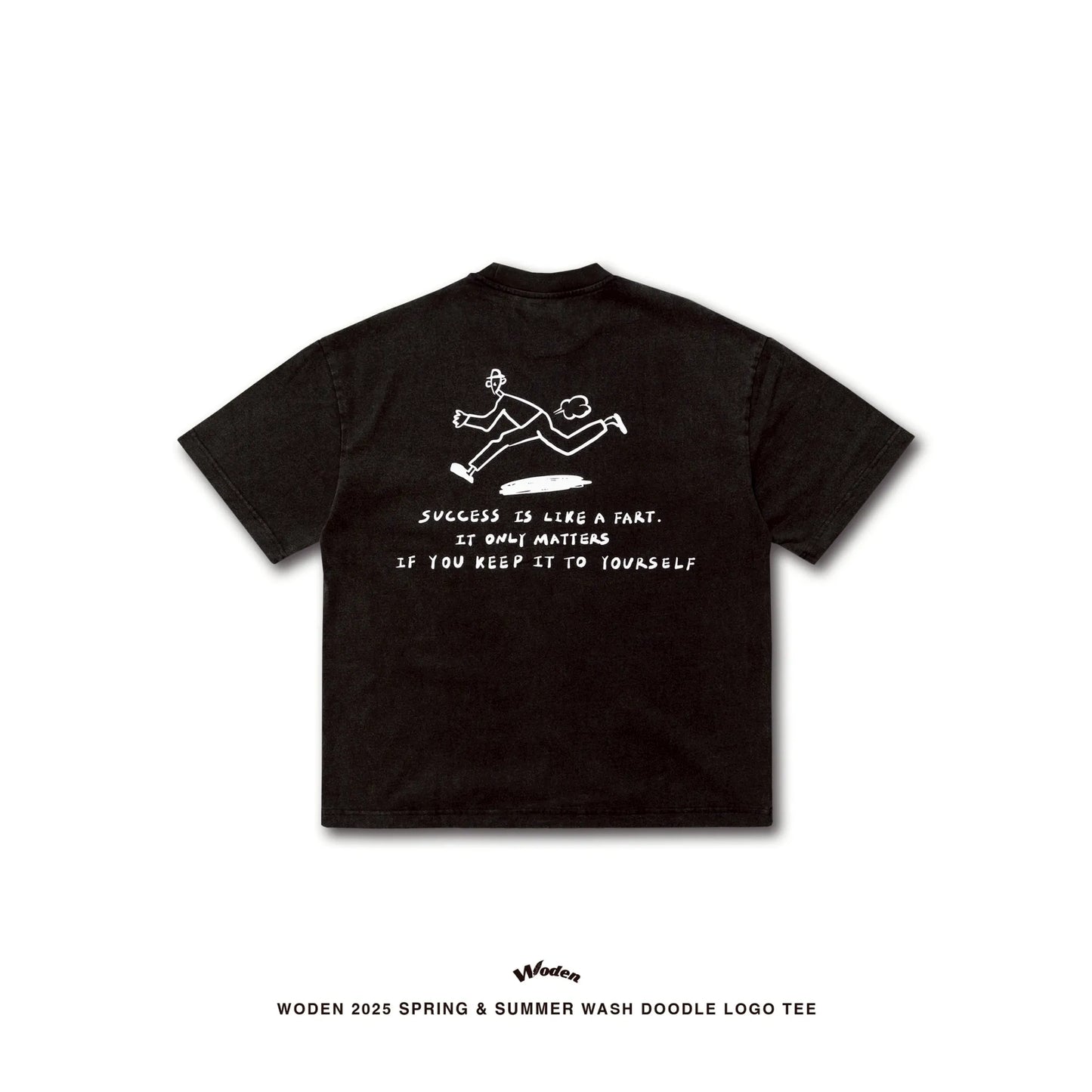 WODEN 2025 Spring & Summer 025 Wash Doodle LOGO Tee