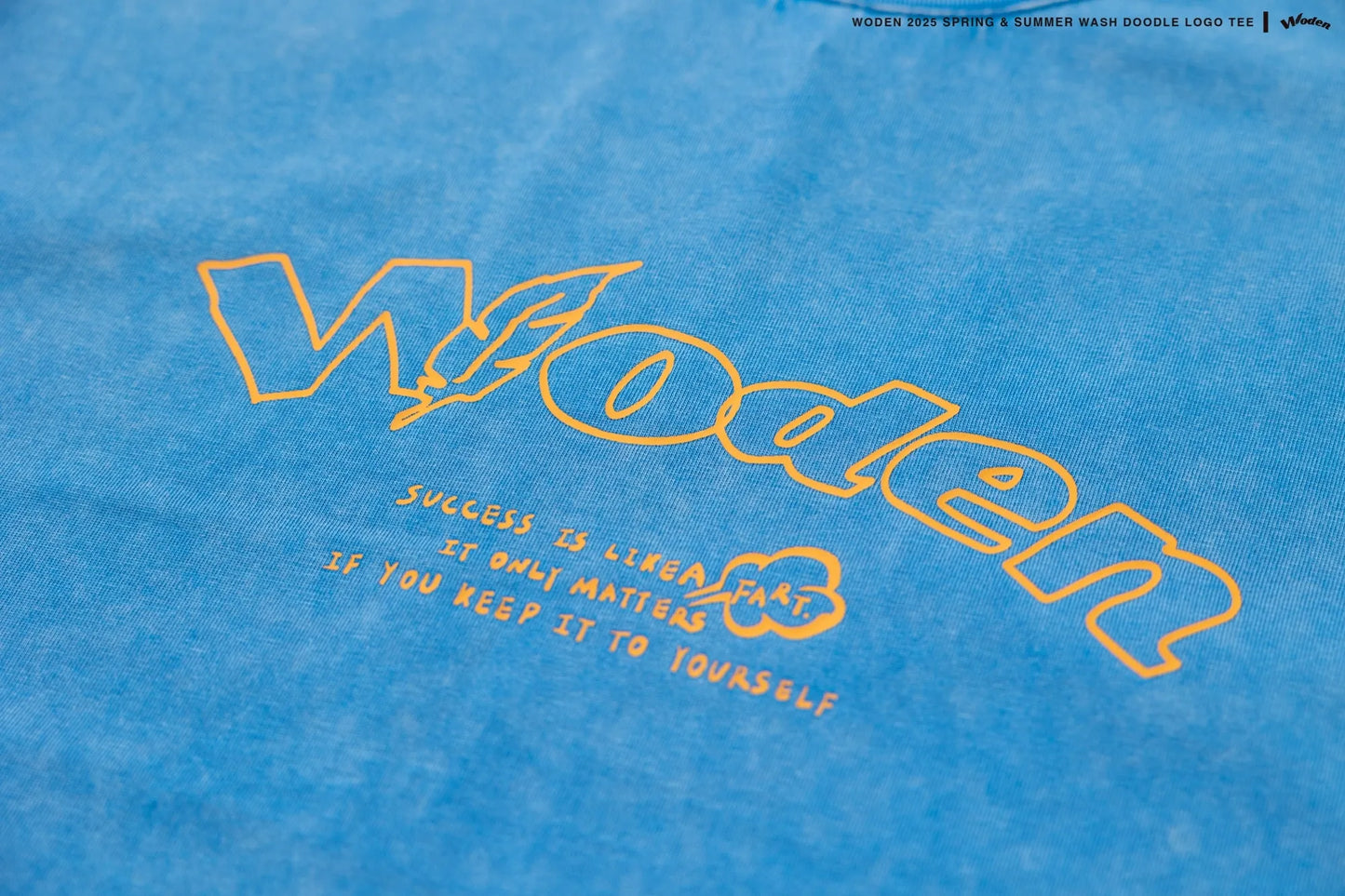 WODEN 2025 Spring & Summer 025 Wash Doodle LOGO Tee