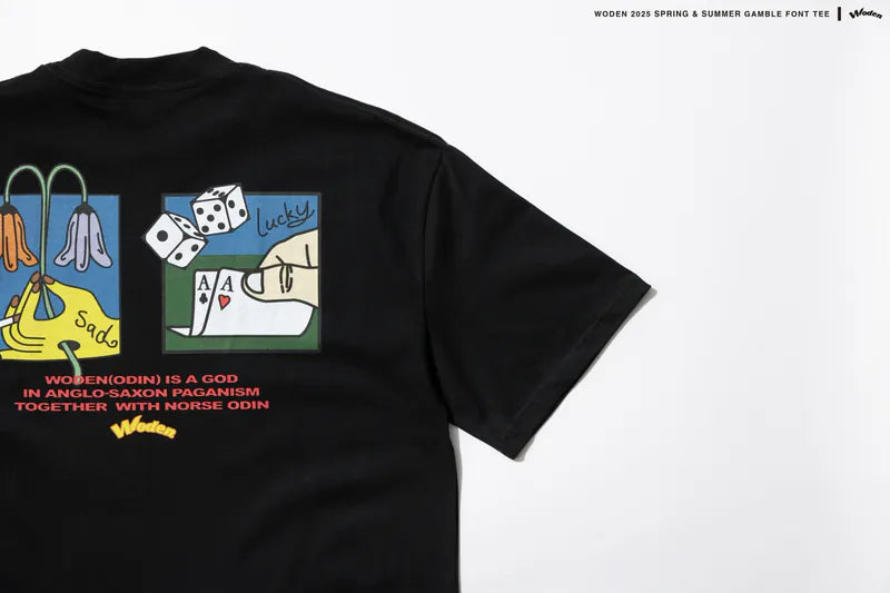 WODEN 2025 Spring & Summer Gamble Font Tee