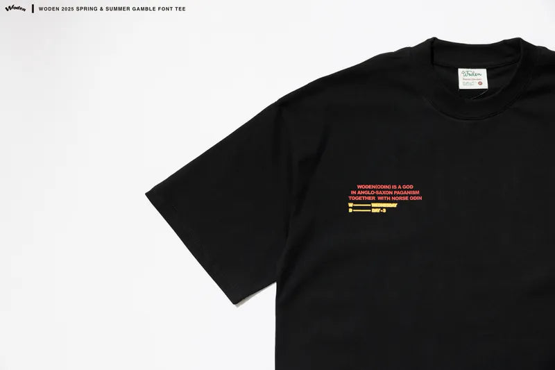 WODEN 2025 Spring & Summer Gamble Font Tee