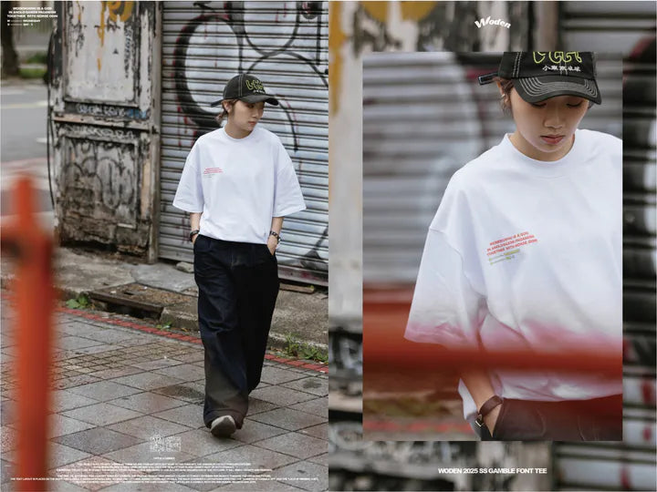 WODEN 2025 Spring & Summer Gamble Font Tee