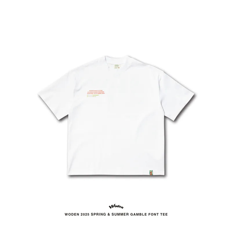 WODEN 2025 Spring & Summer Gamble Font Tee
