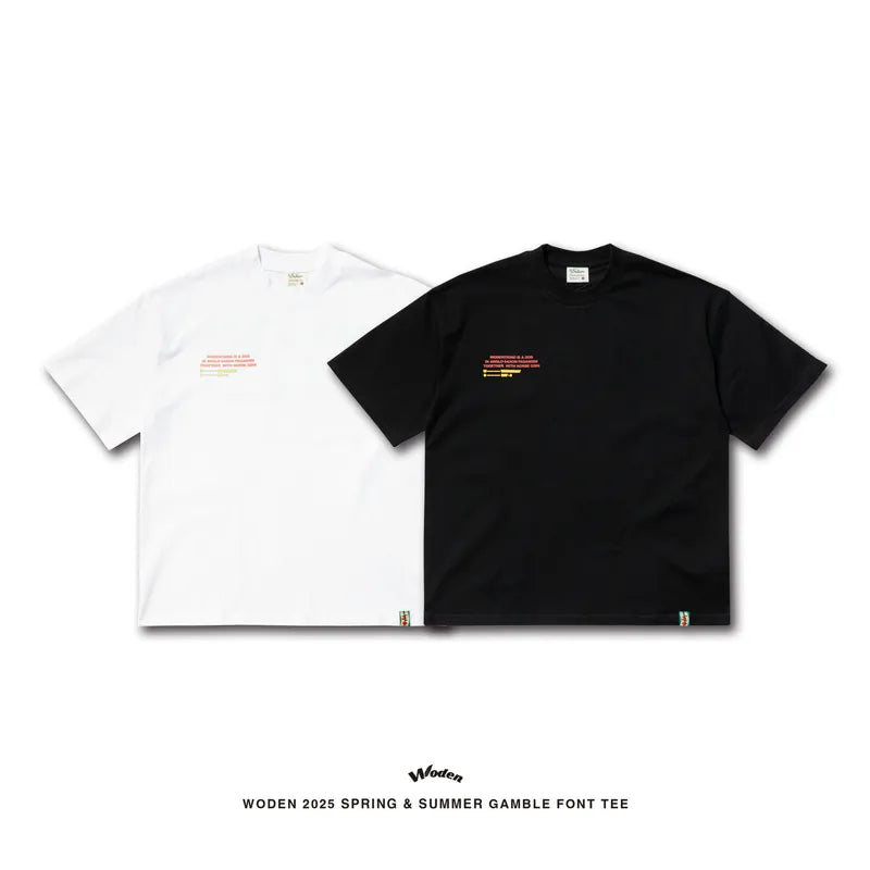 WODEN 2025 Spring & Summer Gamble Font Tee