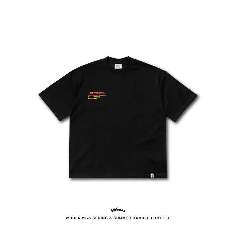 WODEN 2025 Spring & Summer Gamble Font Tee