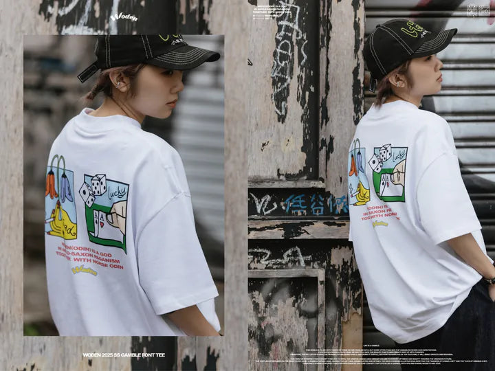 WODEN 2025 Spring & Summer Gamble Font Tee