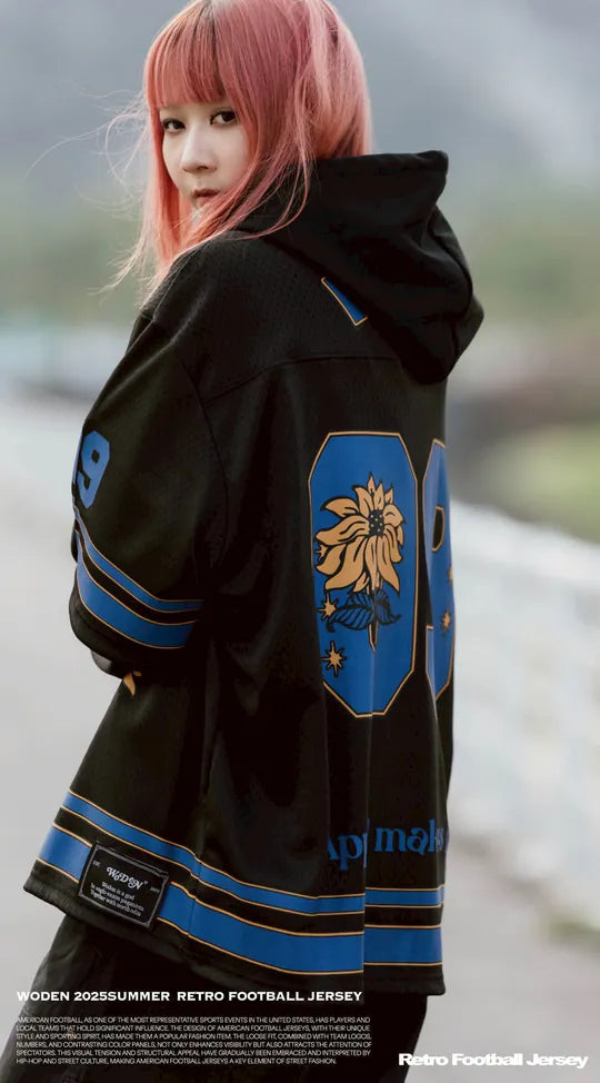WODEN 2025 Spring & Summer 052 Retro Football Jersey
