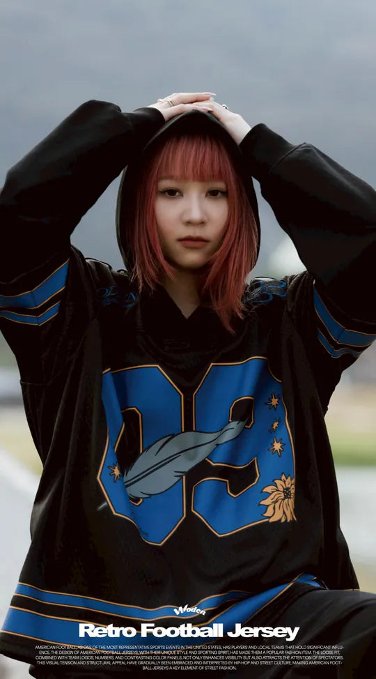 WODEN 2025 Spring & Summer 052 Retro Football Jersey