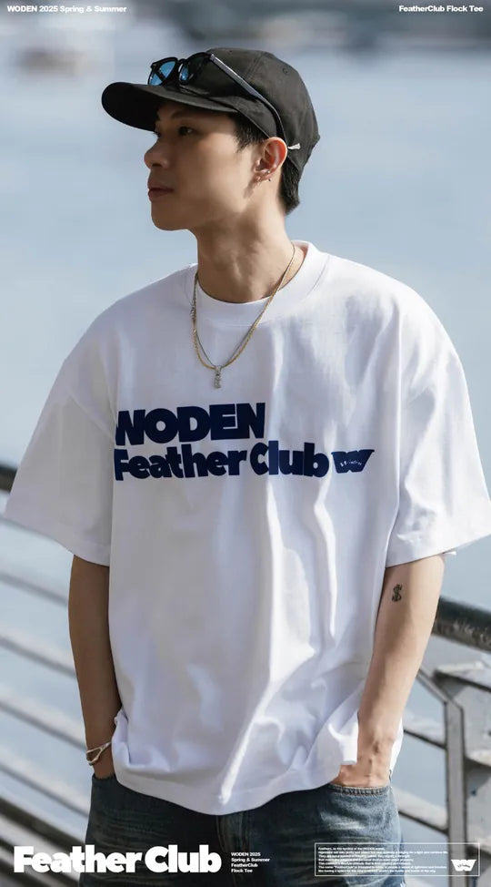 WODEN 2025 Spring & Summer 051 FeatherClub Flock Tee