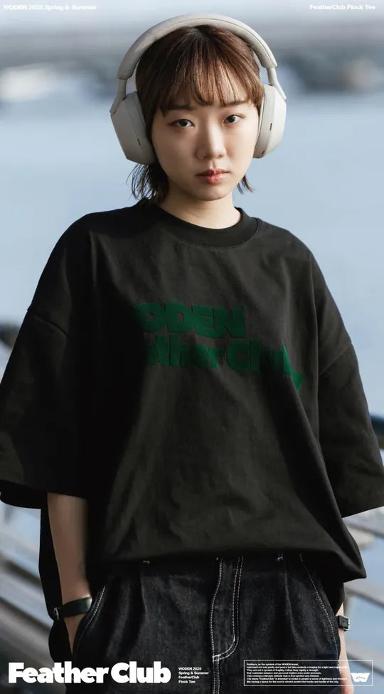WODEN 2025 Spring & Summer 051 FeatherClub Flock Tee