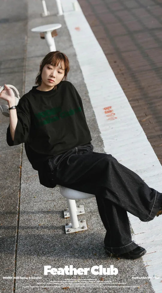 WODEN 2025 Spring & Summer 051 FeatherClub Flock Tee