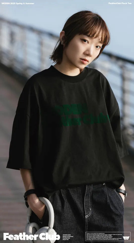 WODEN 2025 Spring & Summer 051 FeatherClub Flock Tee