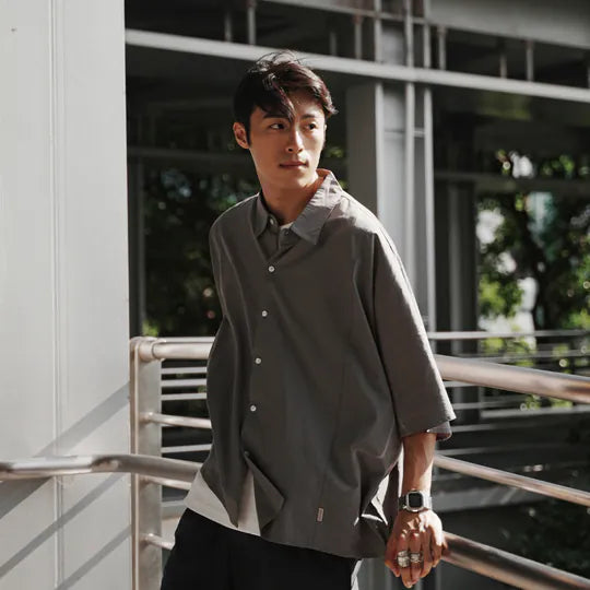 P.B.P LOOSE OXFORD SHIRTS