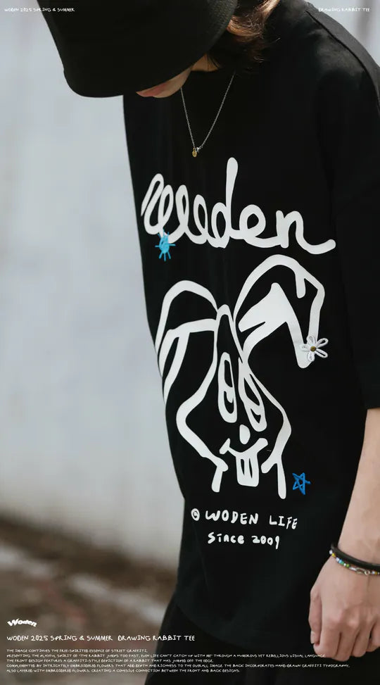 WODEN 2025 Spring & Summer 028 Drawing Rabbit Tee