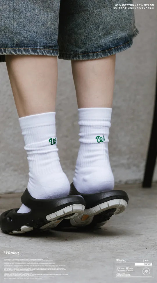 WODEN 2024 Spring & Summer 030 3Pac W LOGO Socks Set