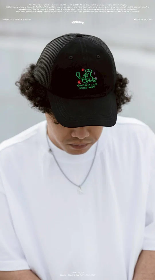 WODEN 2025 Spring & Summer 029 Doodle Trucker Hat