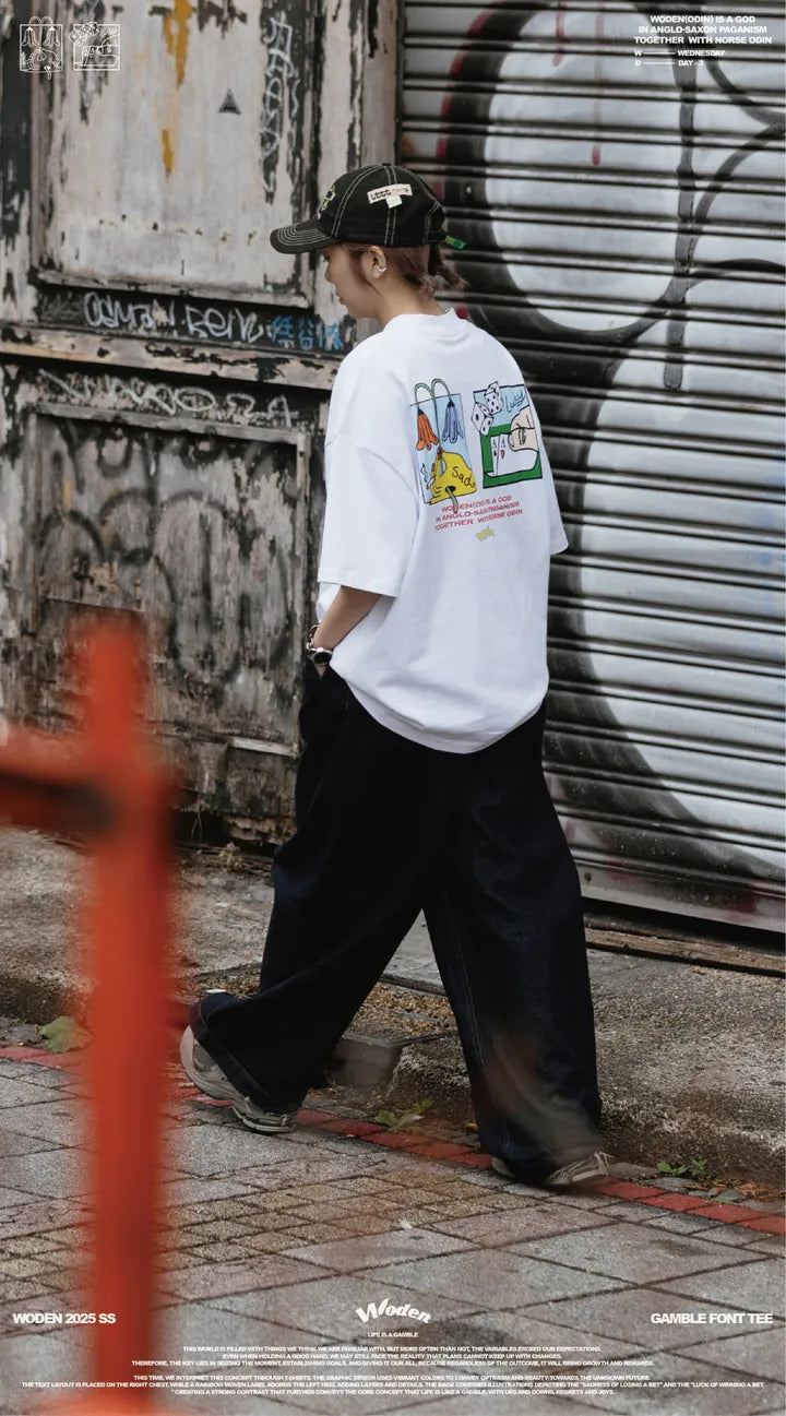 WODEN 2025 Spring & Summer Gamble Font Tee