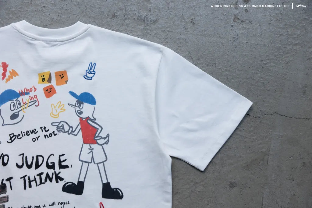 WODEN 2023 Spring & Summer 052 Marionette tee 白色