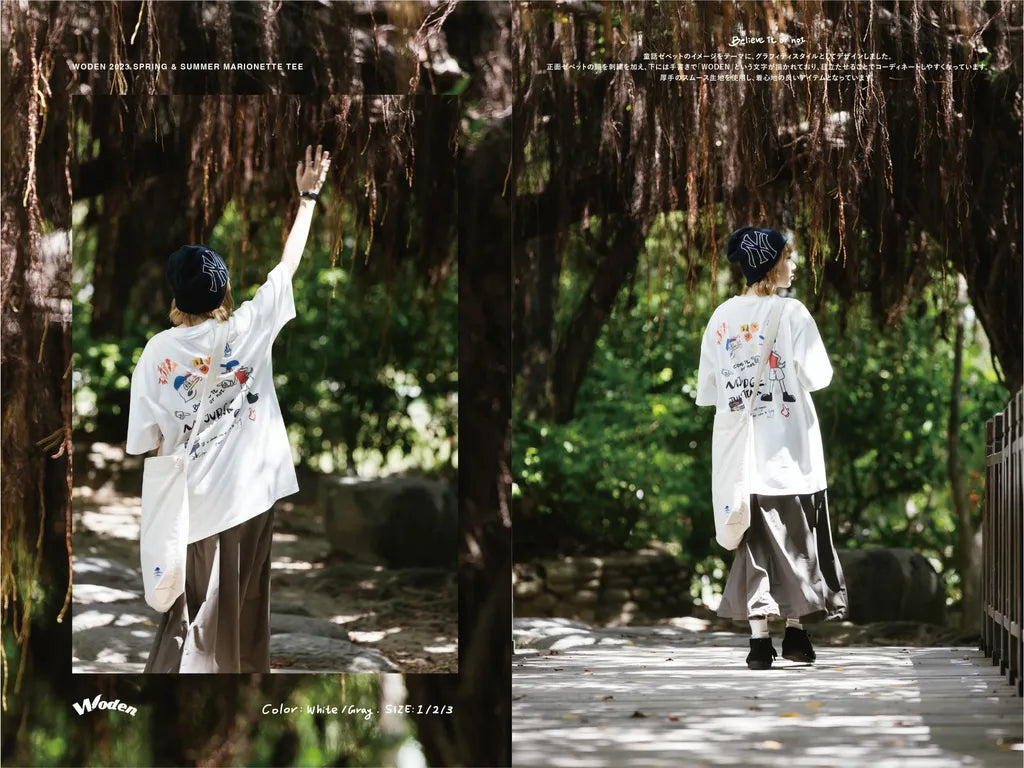 WODEN 2023 Spring & Summer 052 Marionette tee 白色