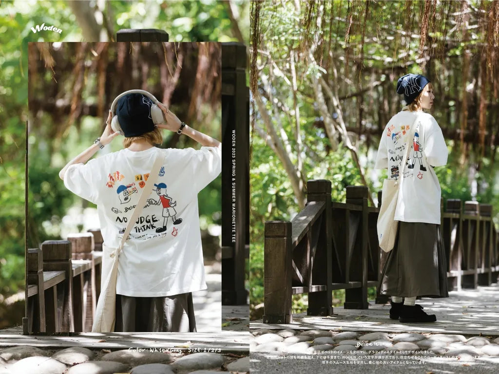 WODEN 2023 Spring & Summer 052 Marionette tee 白色