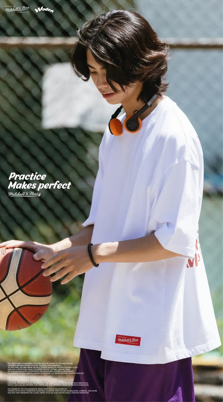 WODEN / Mitchell & Ness 2024 Spring & Summer 078 Basketball Balloon tee