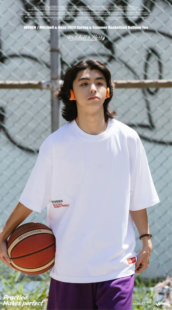 WODEN / Mitchell & Ness 2024 Spring & Summer 078 Basketball Balloon tee