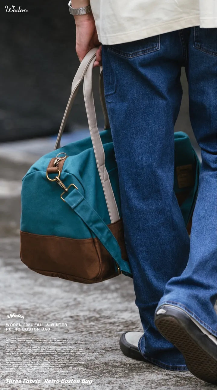 WODEN 2024 Fall & Winter Retro Boston Bag