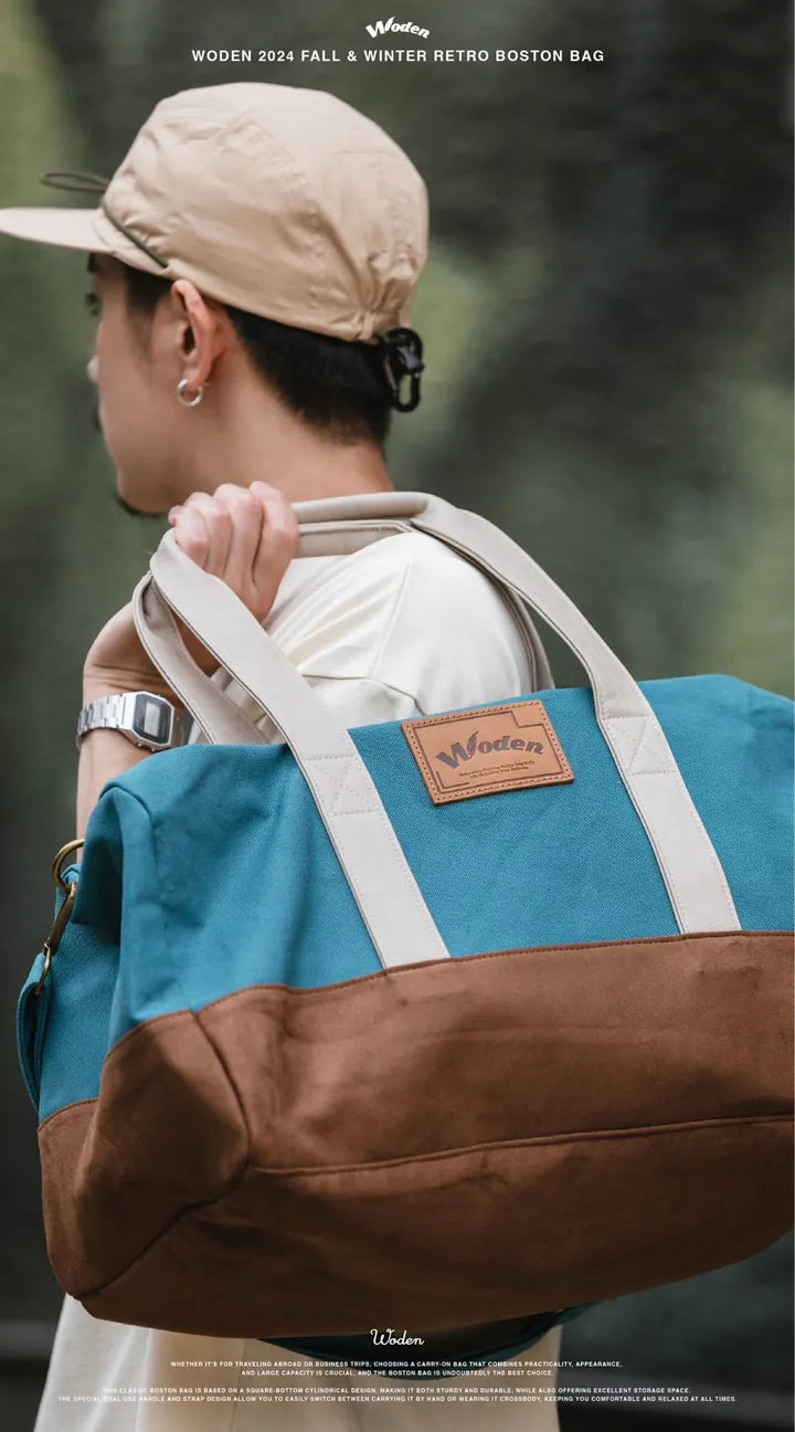 WODEN 2024 Fall & Winter Retro Boston Bag