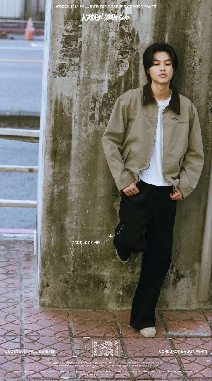 WODEN 2024 FALL &WINTER 033 CORDUROY BAGGY PANTS
