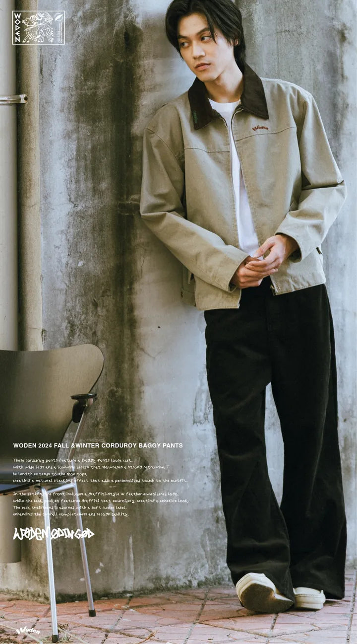 WODEN 2024 FALL &WINTER 033 CORDUROY BAGGY PANTS