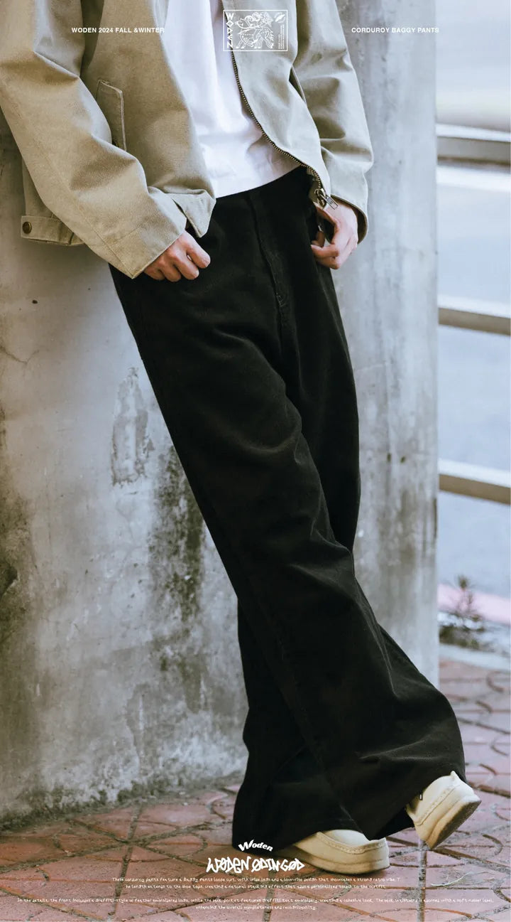 WODEN 2024 FALL &WINTER 033 CORDUROY BAGGY PANTS