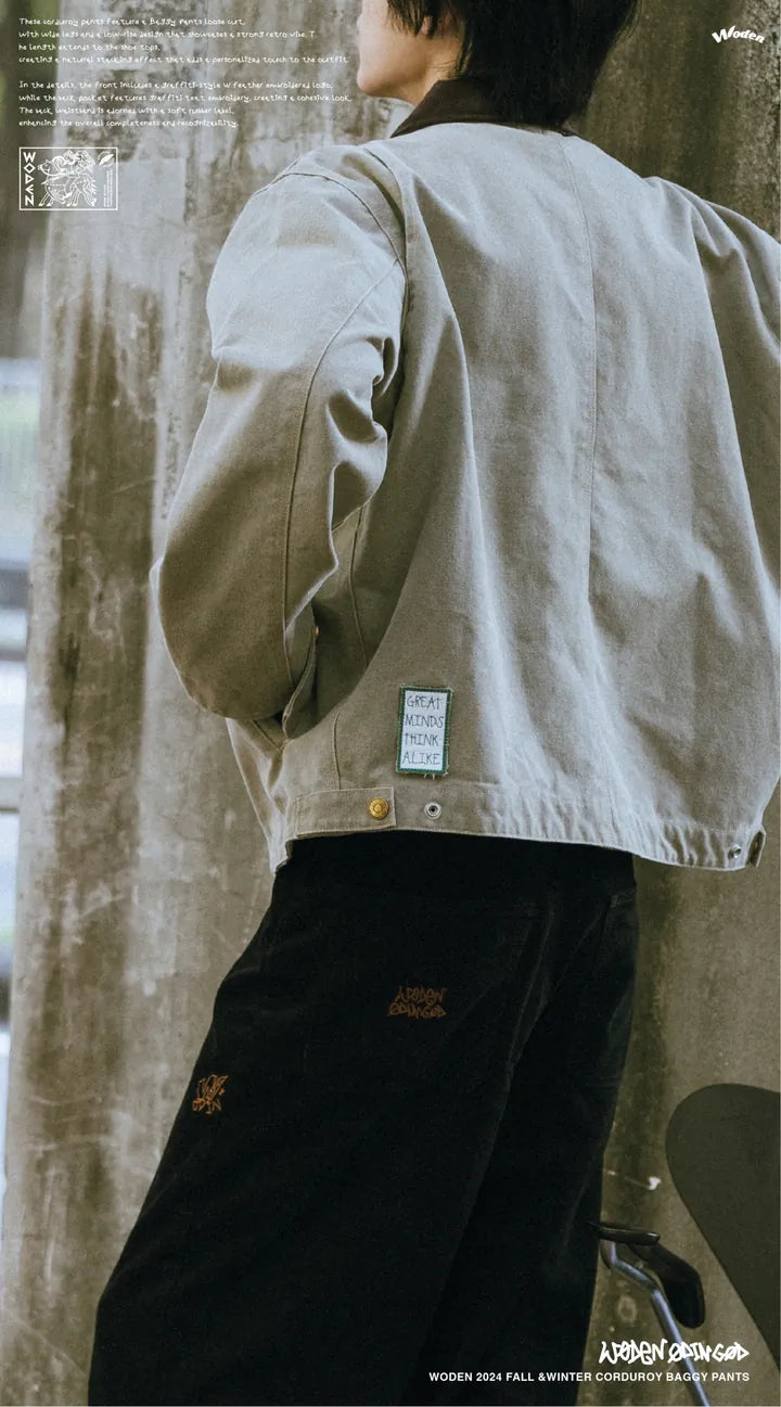 WODEN 2024 FALL &WINTER 033 CORDUROY BAGGY PANTS