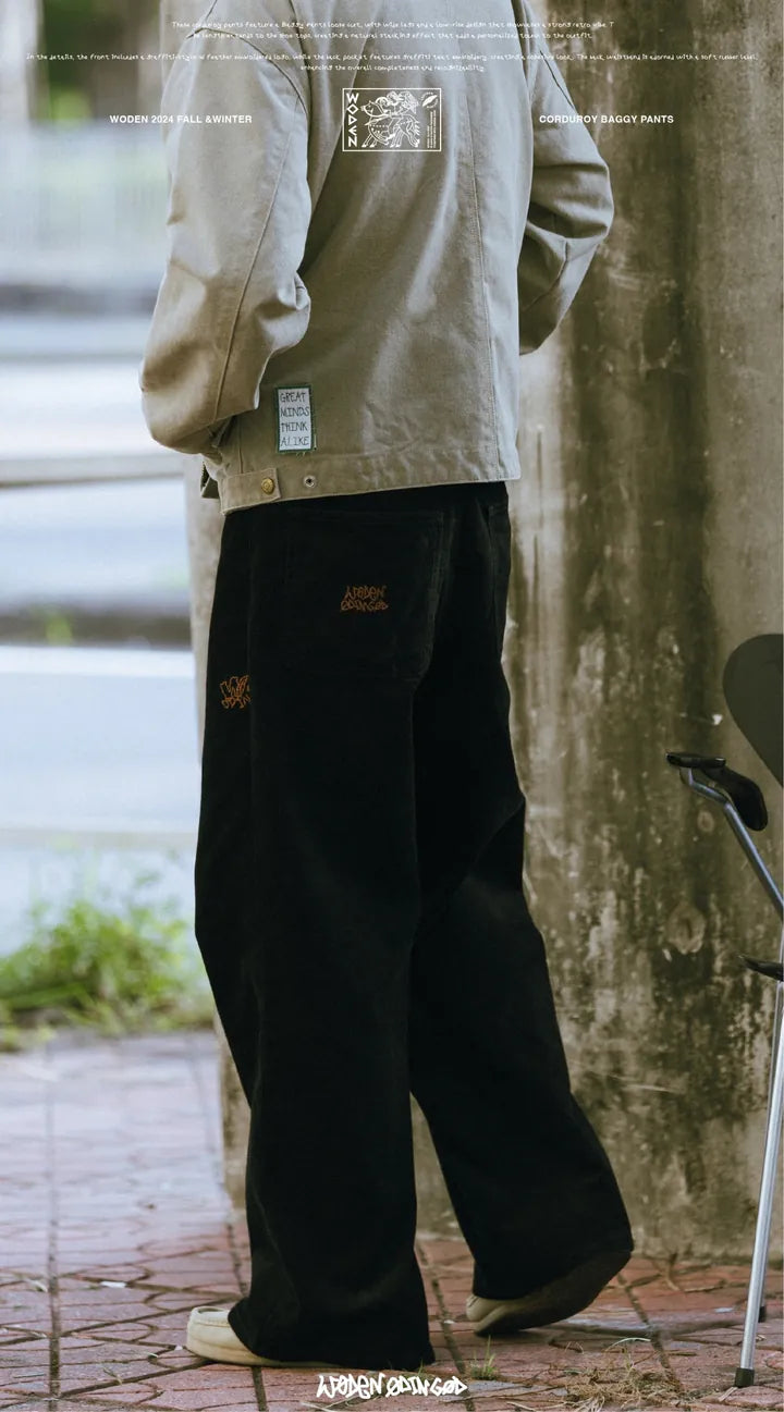 WODEN 2024 FALL &WINTER 033 CORDUROY BAGGY PANTS