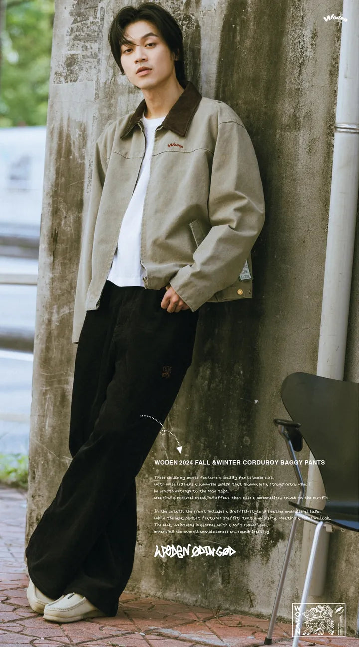 WODEN 2024 FALL &WINTER 033 CORDUROY BAGGY PANTS