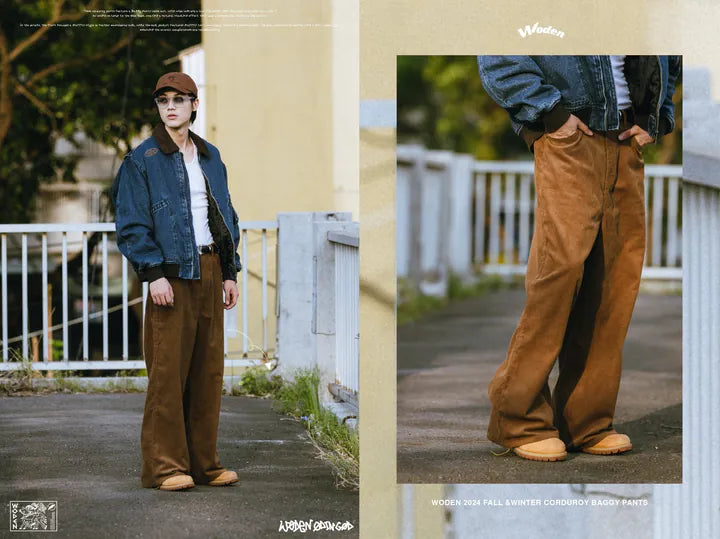 WODEN 2024 FALL &WINTER 033 CORDUROY BAGGY PANTS