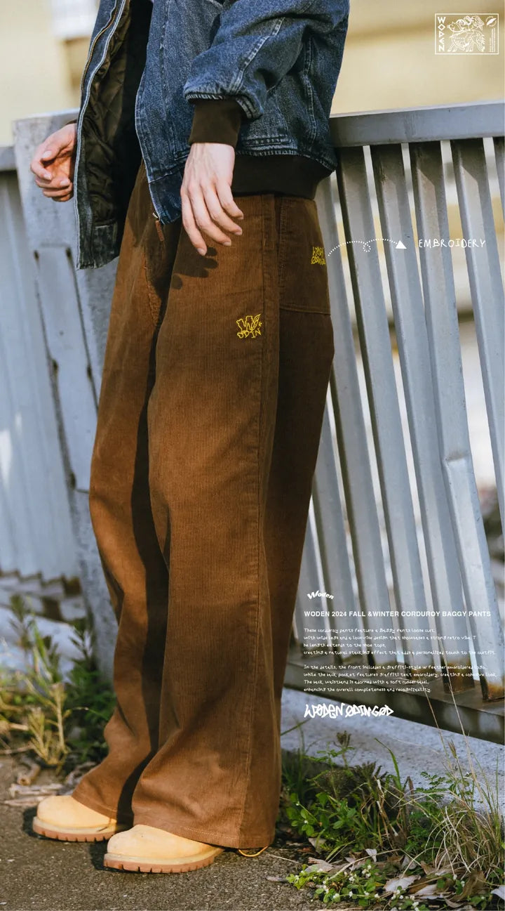 WODEN 2024 FALL &WINTER 033 CORDUROY BAGGY PANTS