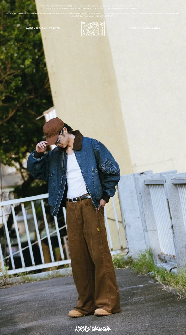 WODEN 2024 FALL &WINTER 033 CORDUROY BAGGY PANTS