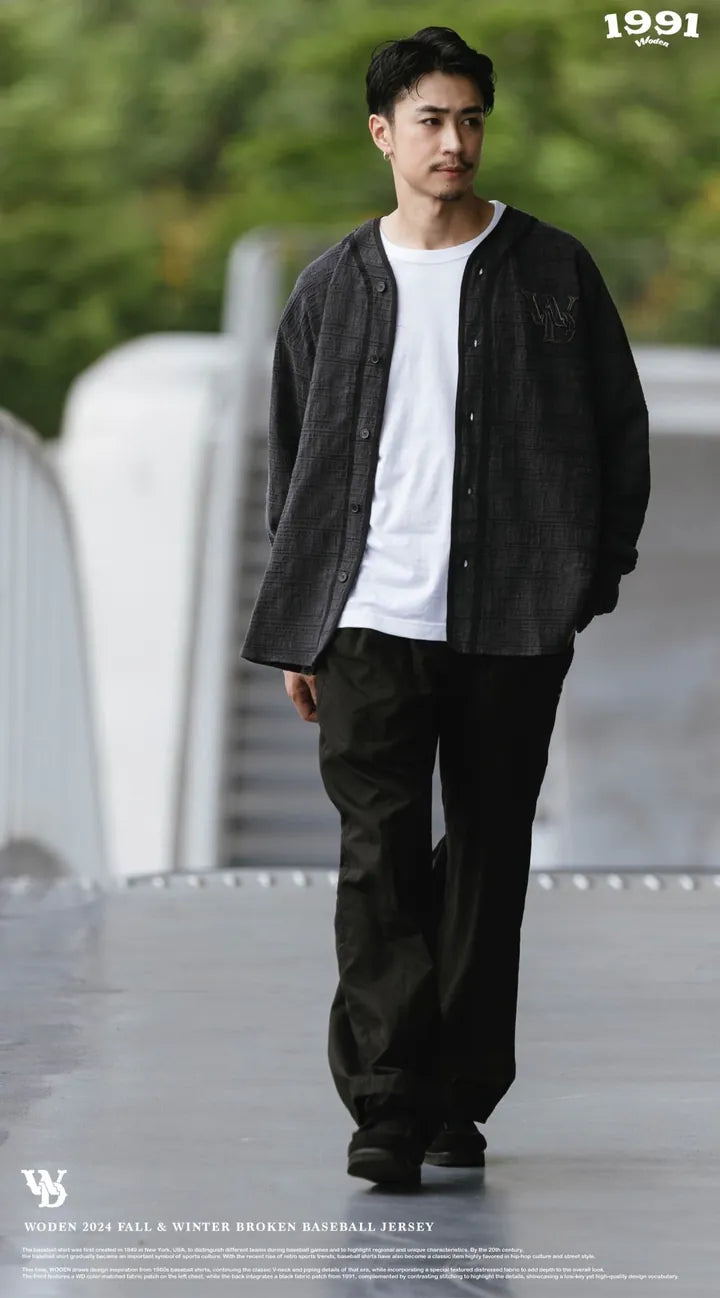WODEN 2024 Fall & Winter 034 Broken Baseball Jersey