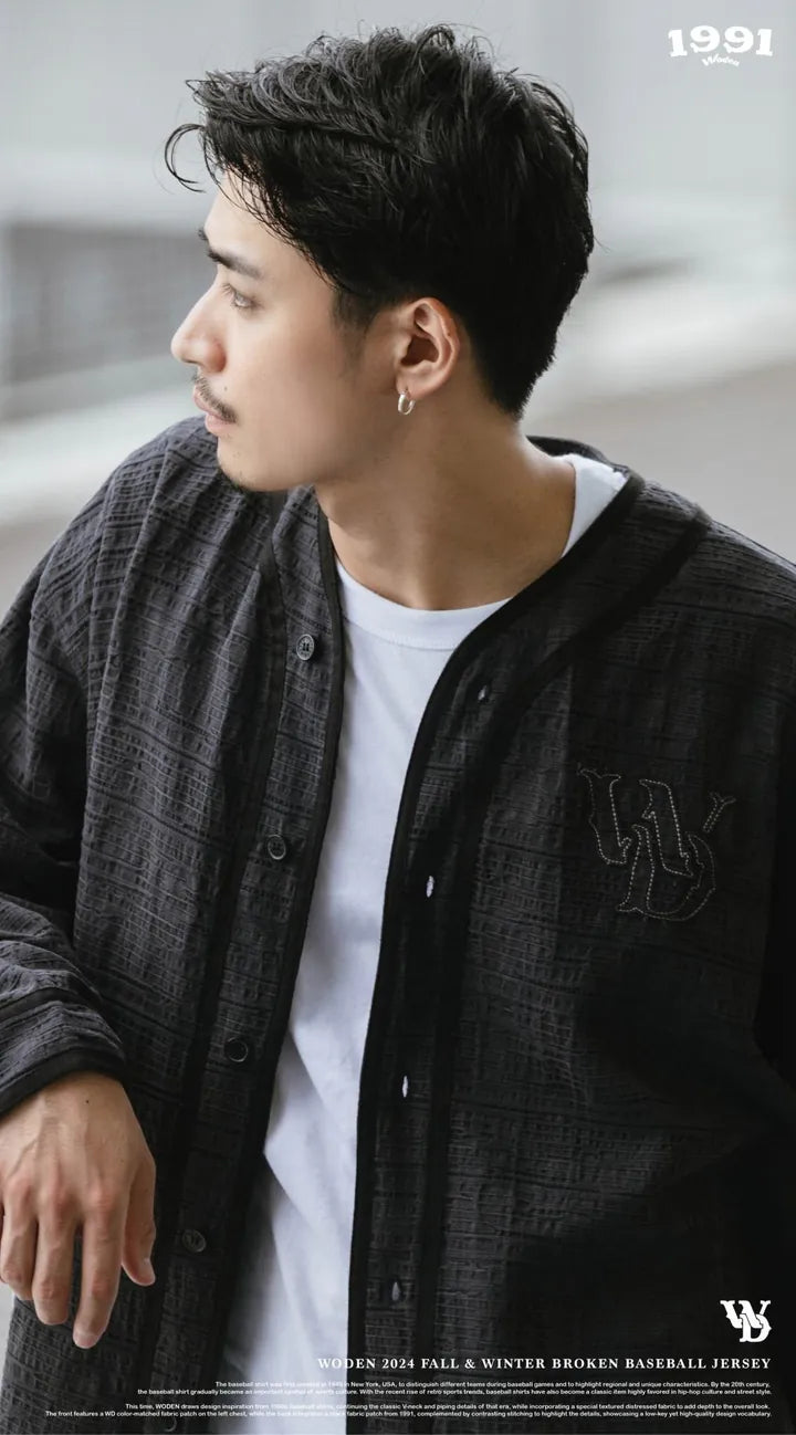 WODEN 2024 Fall & Winter 034 Broken Baseball Jersey