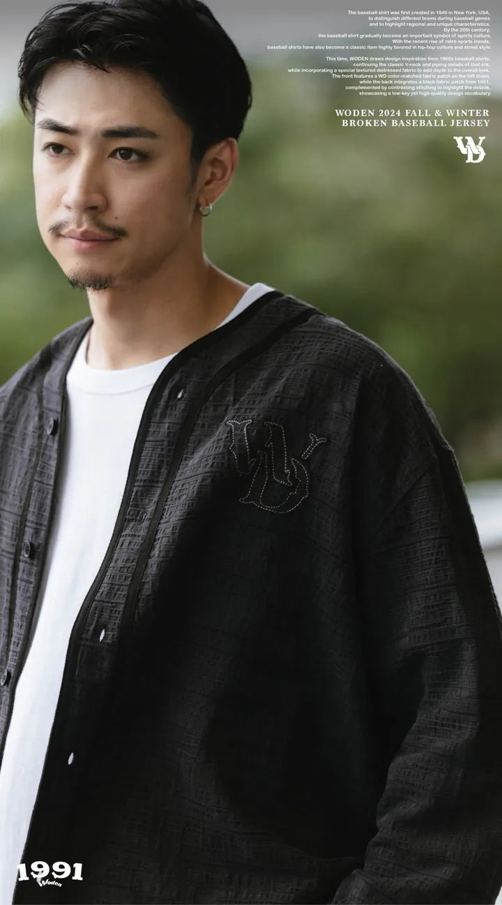 WODEN 2024 Fall & Winter 034 Broken Baseball Jersey